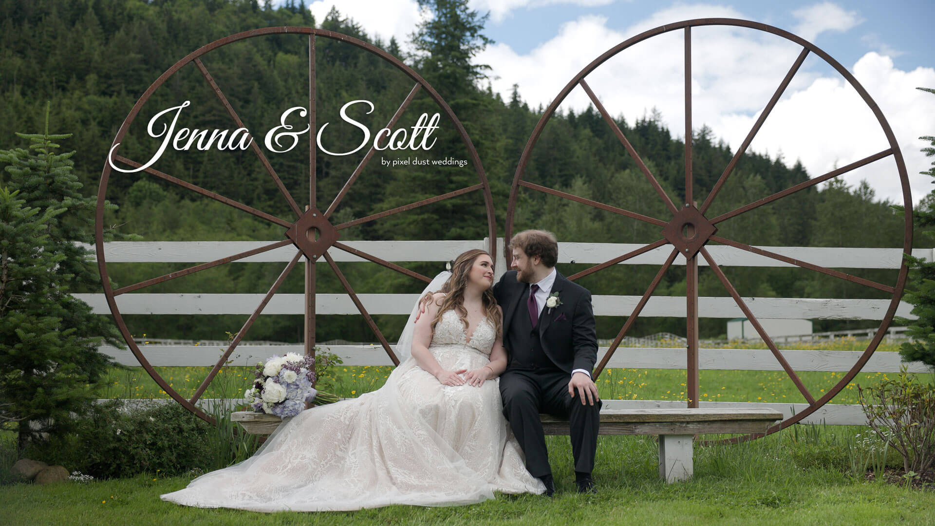 Rein Fire Ranch authentic horse drawn carriage wedding in Ravensdale, WA