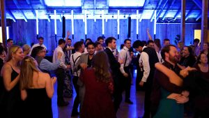 Dance party at Fall Kiana Lodge Wedding